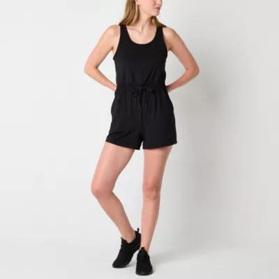 Xersion Sleeveless Woven Knit Romper Product Image