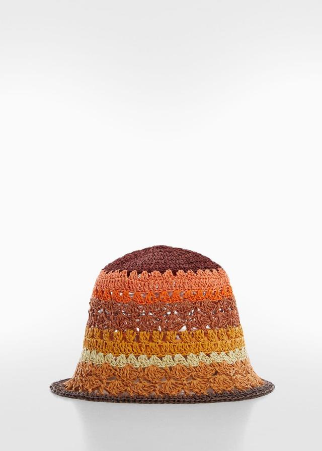 MANGO - Natural fiber bucket hat - One size - Women Product Image