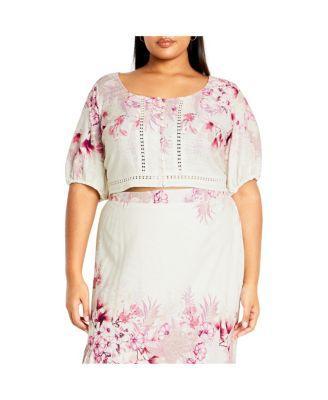 Plus Size Isabella Border Top Product Image