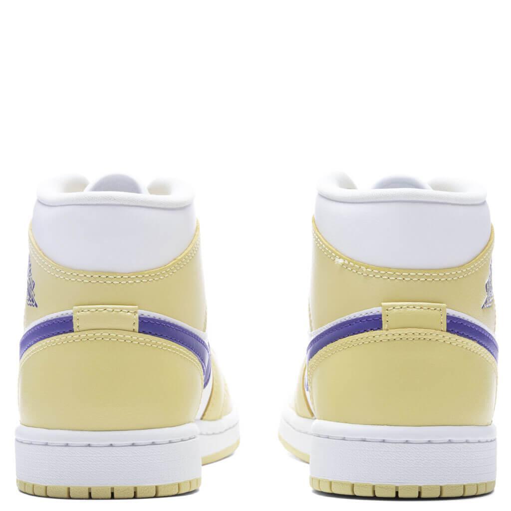 Air Jordan 1 Mid Women's - Lemon Wash/Lapis/White Female Product Image