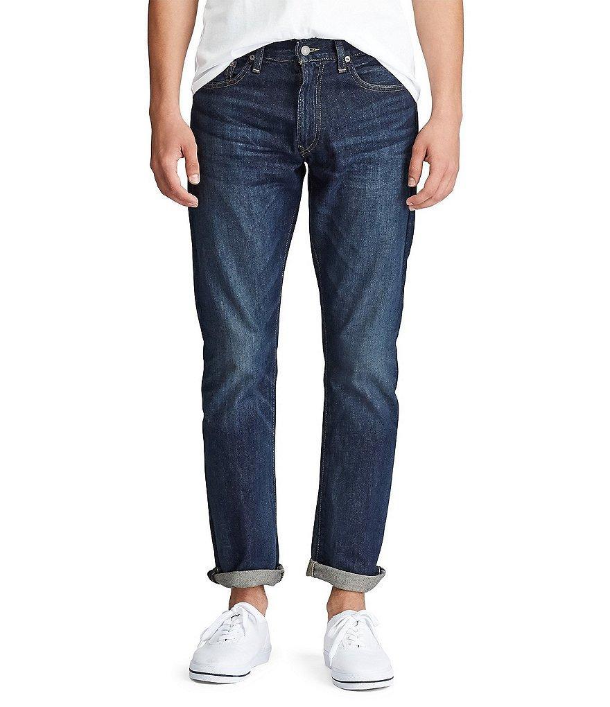 Polo Ralph Lauren Varick Slim-Straight Morris Dark Denim Jeans product image