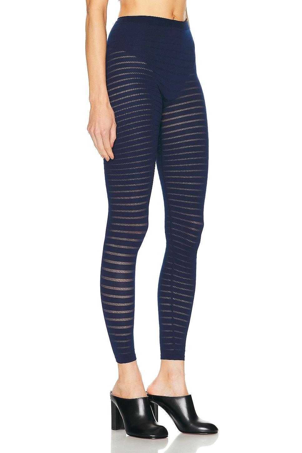 ALAA Striped Legging in Navy Product Image