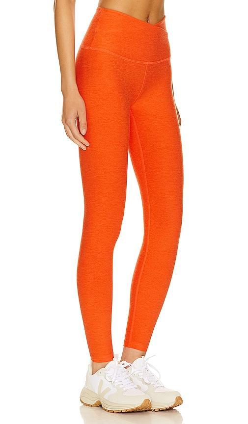 Beyond Yoga Spacedye At Your Leisure High Waisted Midi Legging in Orange. Product Image