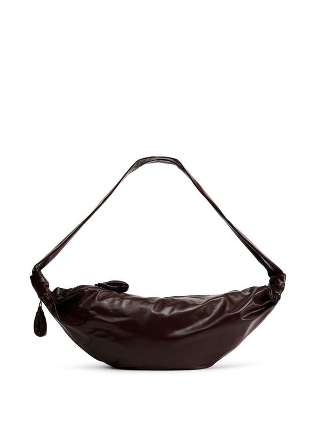 Medium Soft Croissant Shoulder Bag In Red Product Image