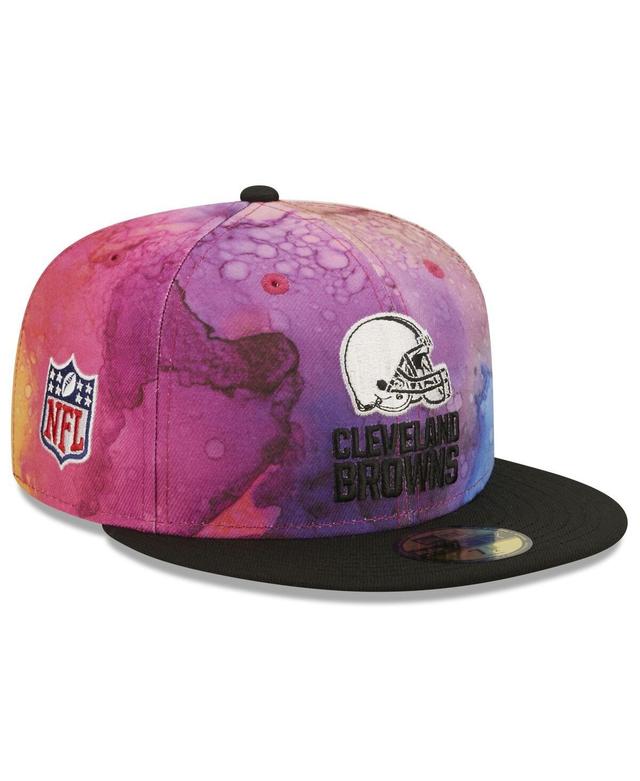 Mens New Era Pink Cleveland Browns 2022 Nfl Crucial Catch 59FIFTY Fitted Hat - Pink Product Image