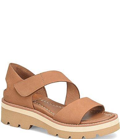 Sofft Pru Asymmetrical Leather Platform Sandals Product Image