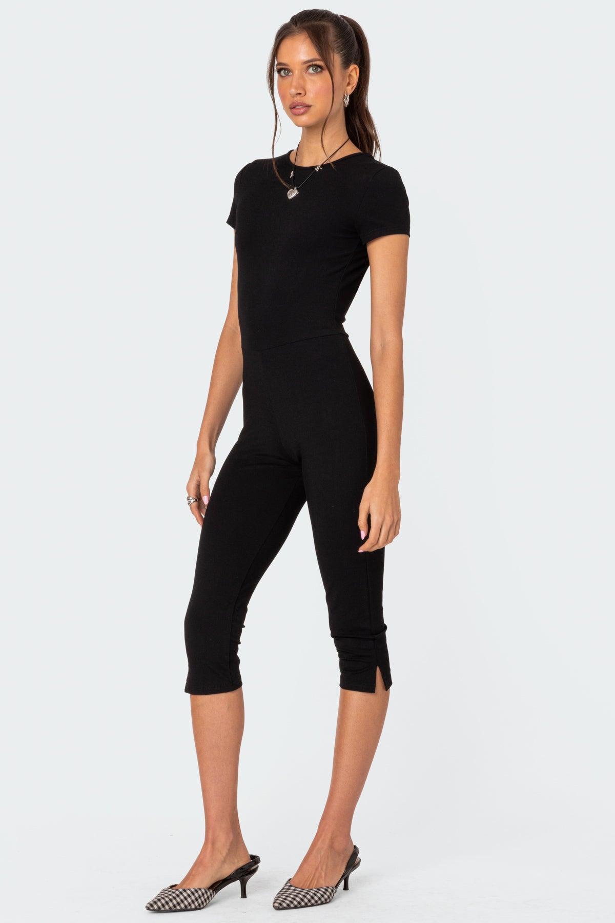 Capri Open Back Jumpsuit Product Image