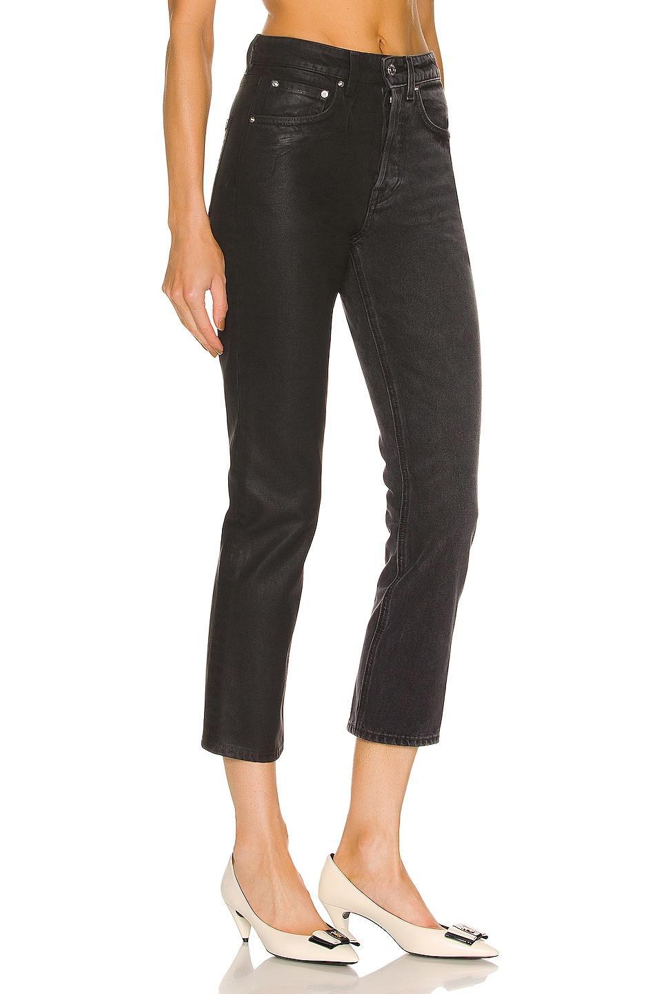 GRLFRND Karolina High Rise Straight Crop in Black Product Image