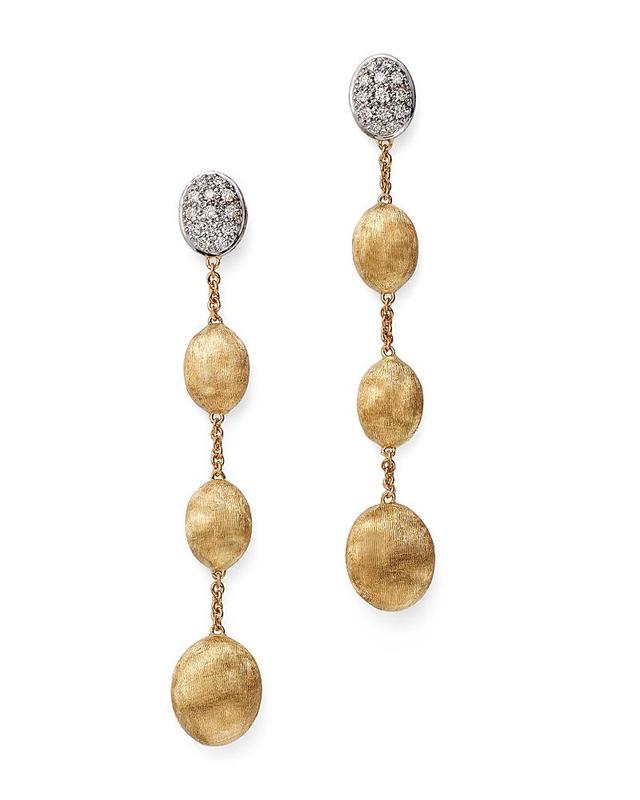 Womens Siviglia Diamond & 18K Yellow Gold Drop Earrings - Gold - Gold Product Image