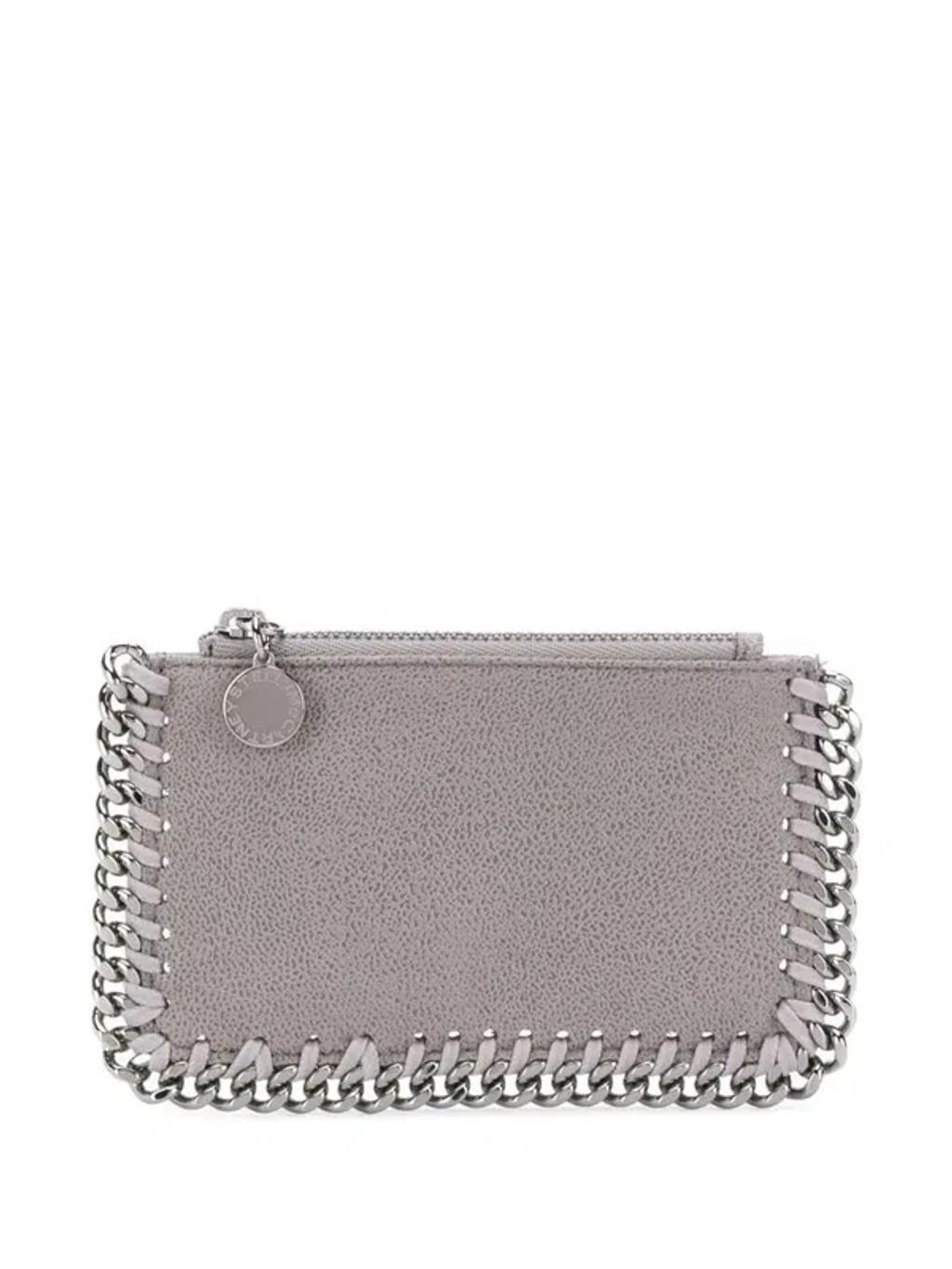 Falabella Zipped Wallet In Light Grey Product Image