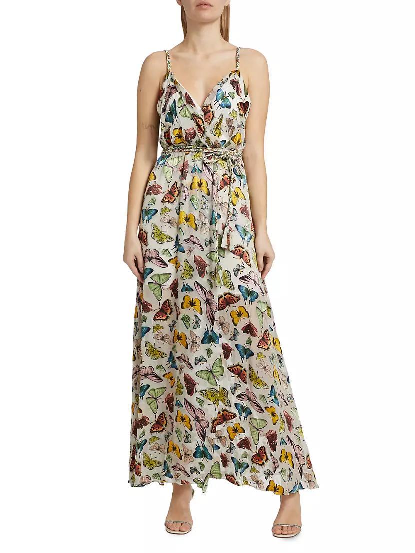 Samantha Butterfly Braided-Strap Maxi Dress Product Image