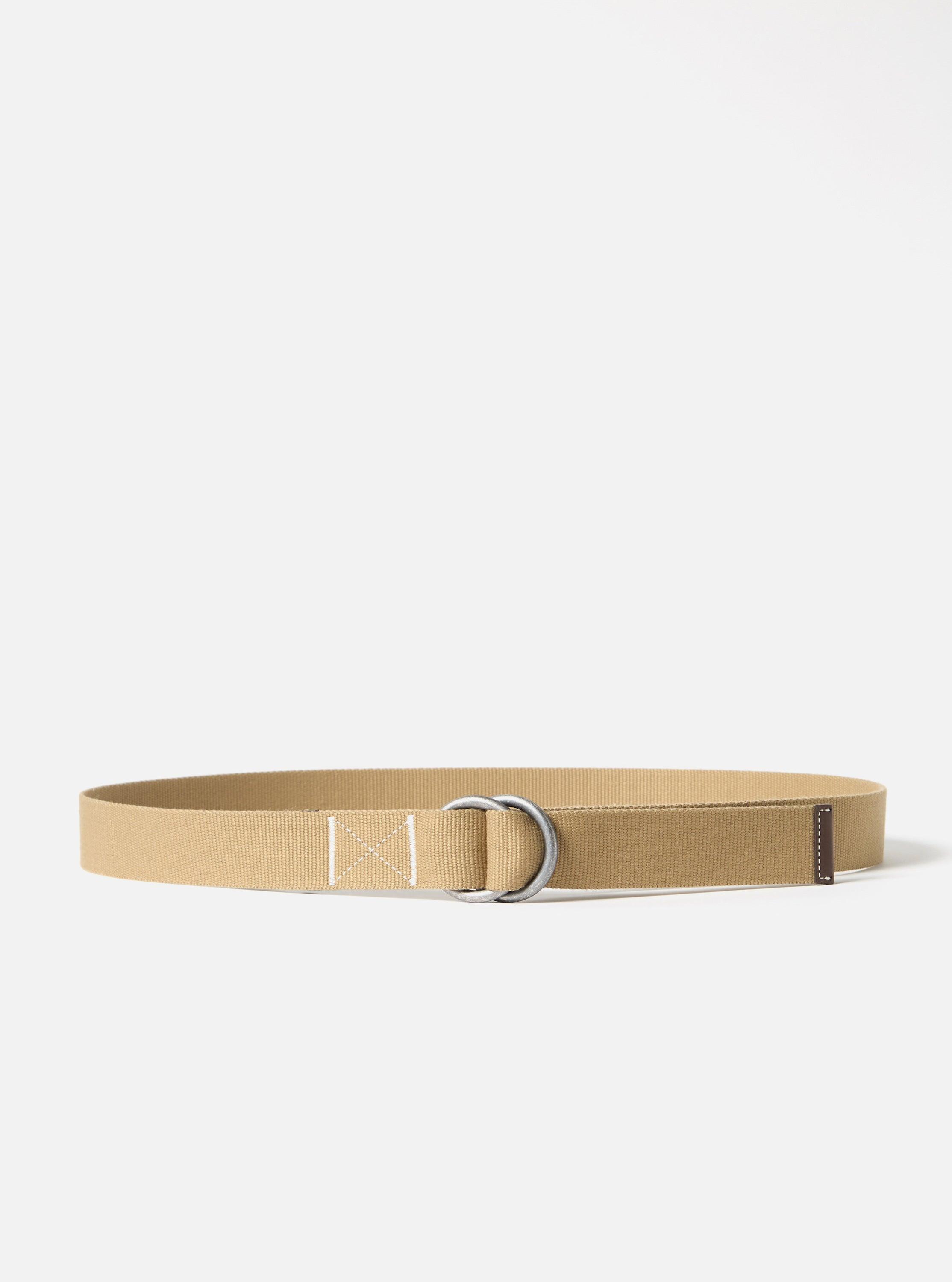 Universal Works 'O' Ring Belt in Sand Canvas Product Image