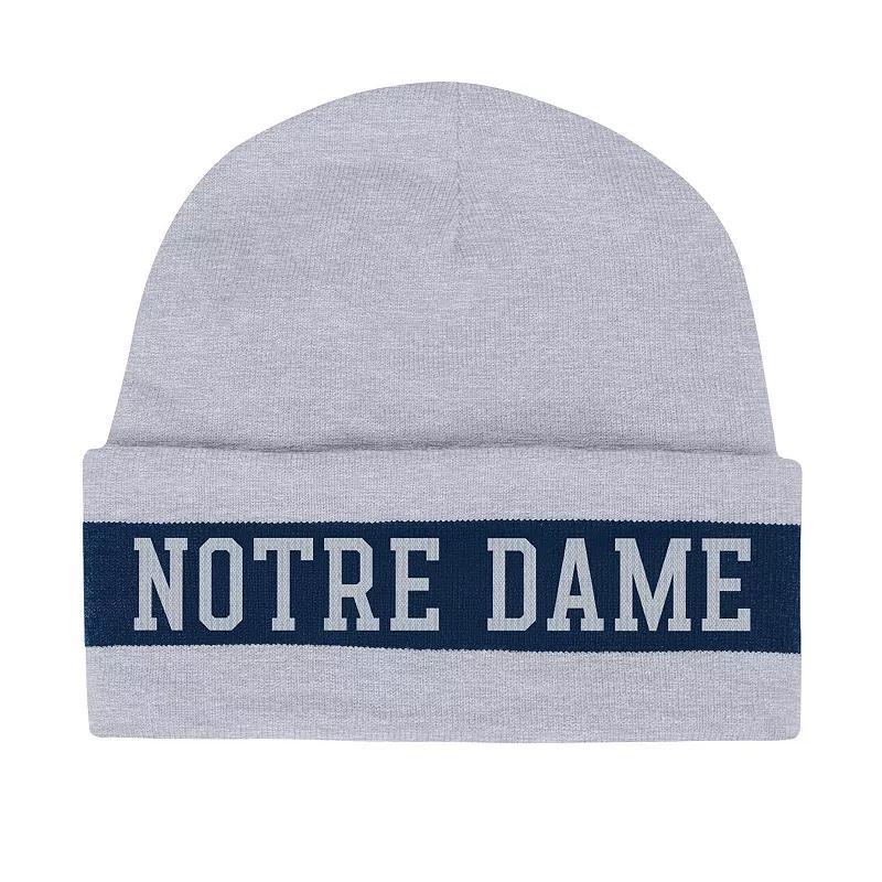 Mens Under Armour Notre Dame Fighting Irish Jacquard Cuffed Knit Hat, Blue Product Image