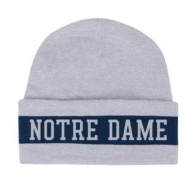 Mens Under Armour Notre Dame Fighting Irish Jacquard Cuffed Knit Hat, Blue Product Image