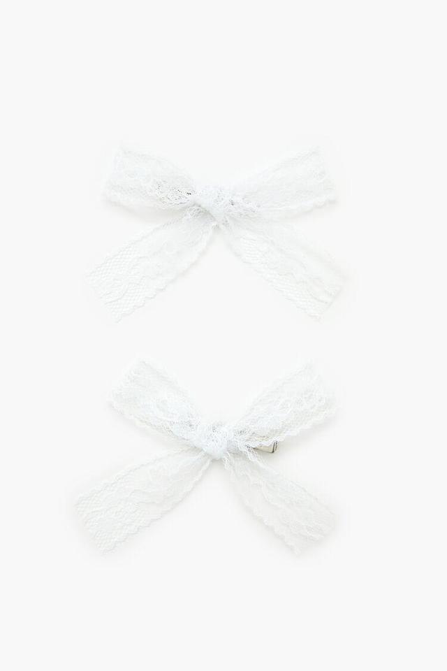 Lace Bow Hair Clip Set | Forever 21 Product Image