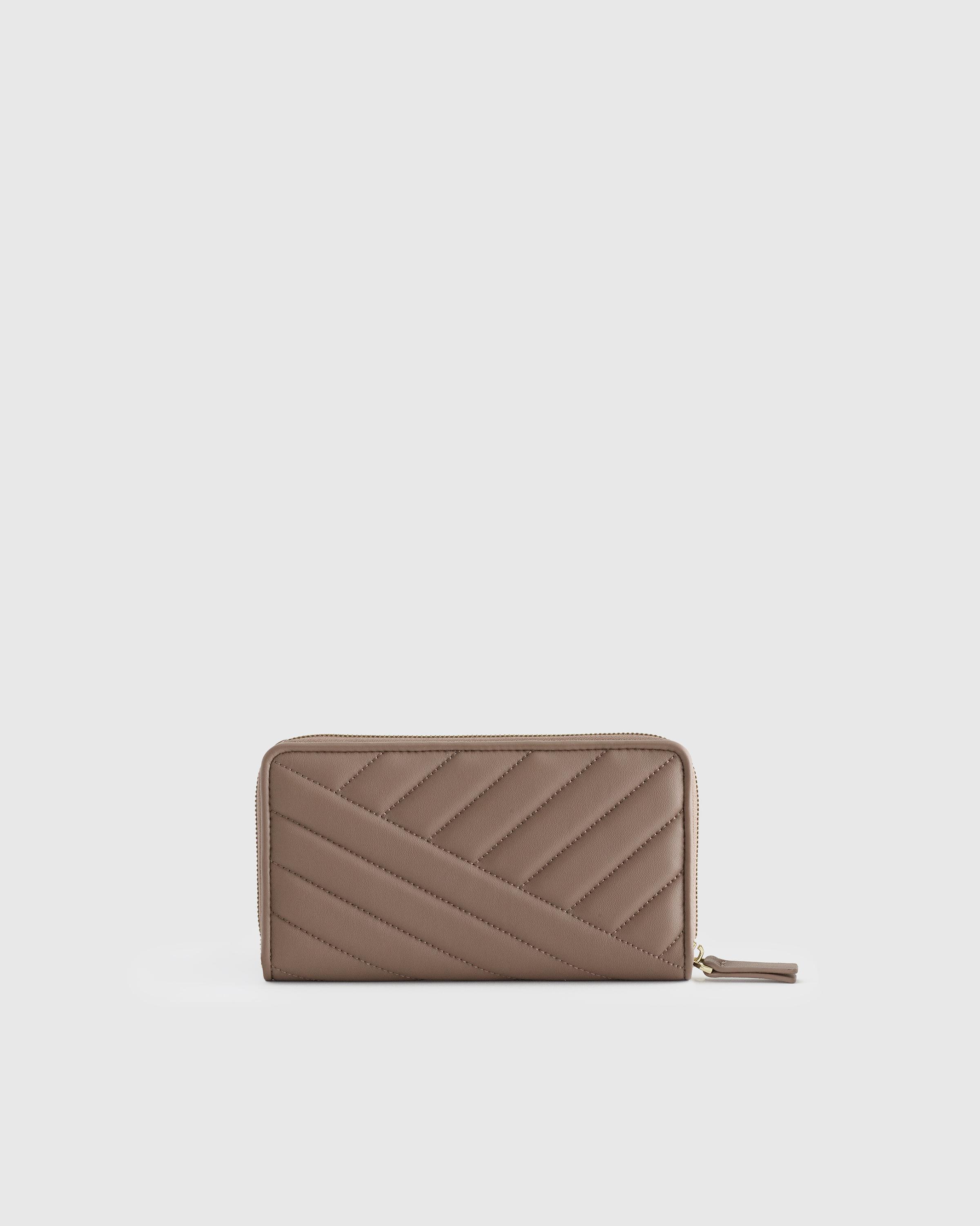 Italian Leather Quilted Continental Wallet Product Image