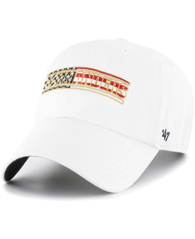 Mens 47 Brand White Washington Commanders Homeland Clean Up Adjustable Hat Product Image