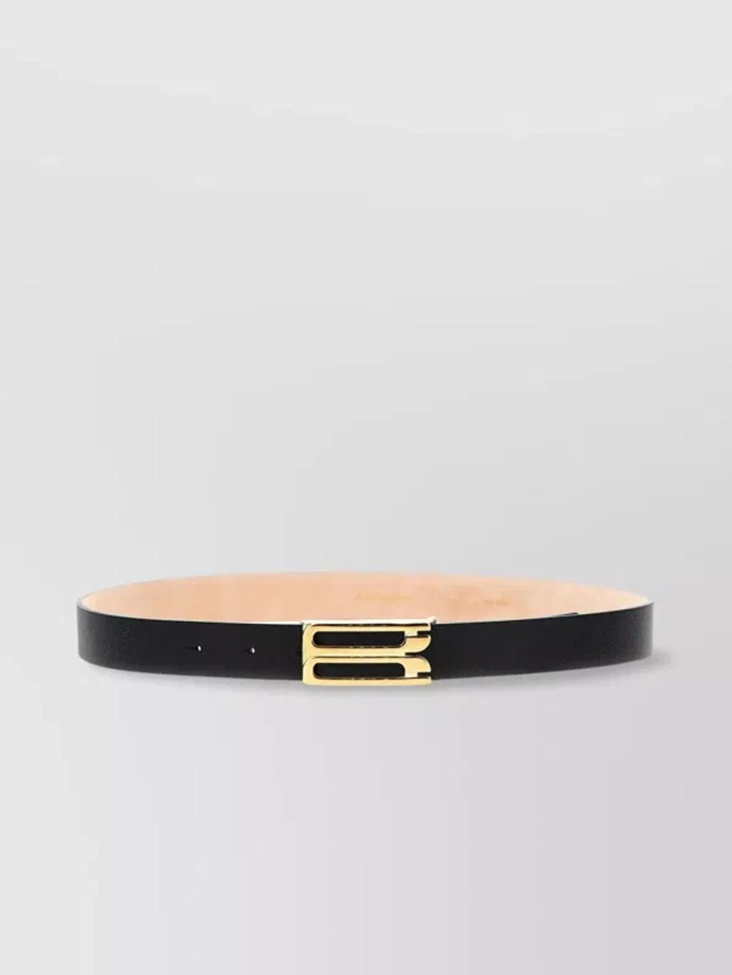 Leather Belt In Black Product Image