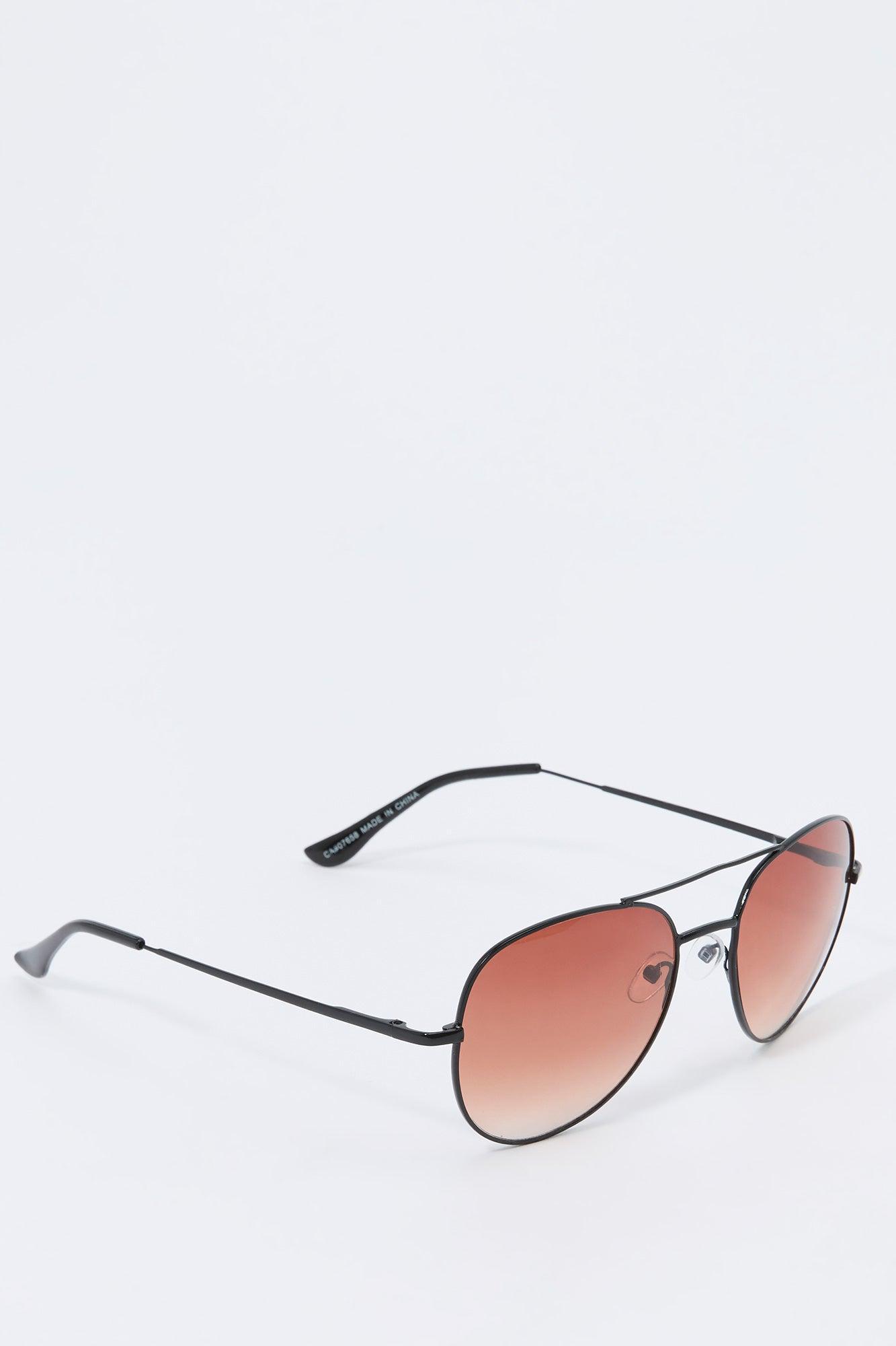 Round Aviator Sunglasses Male Product Image