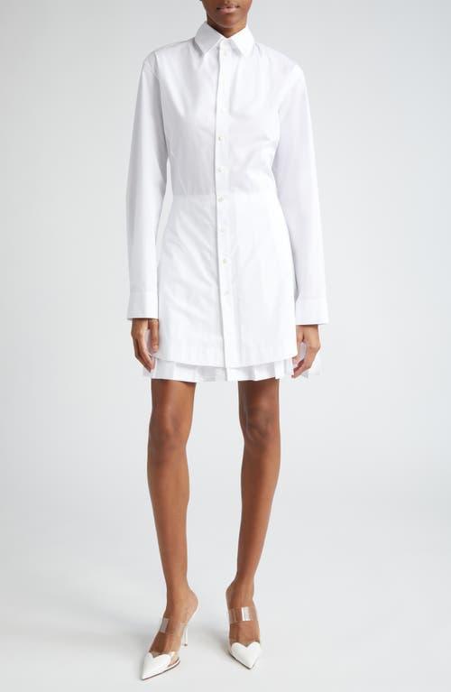 Womens Cotton-Blend Mini-Shirtdress Product Image