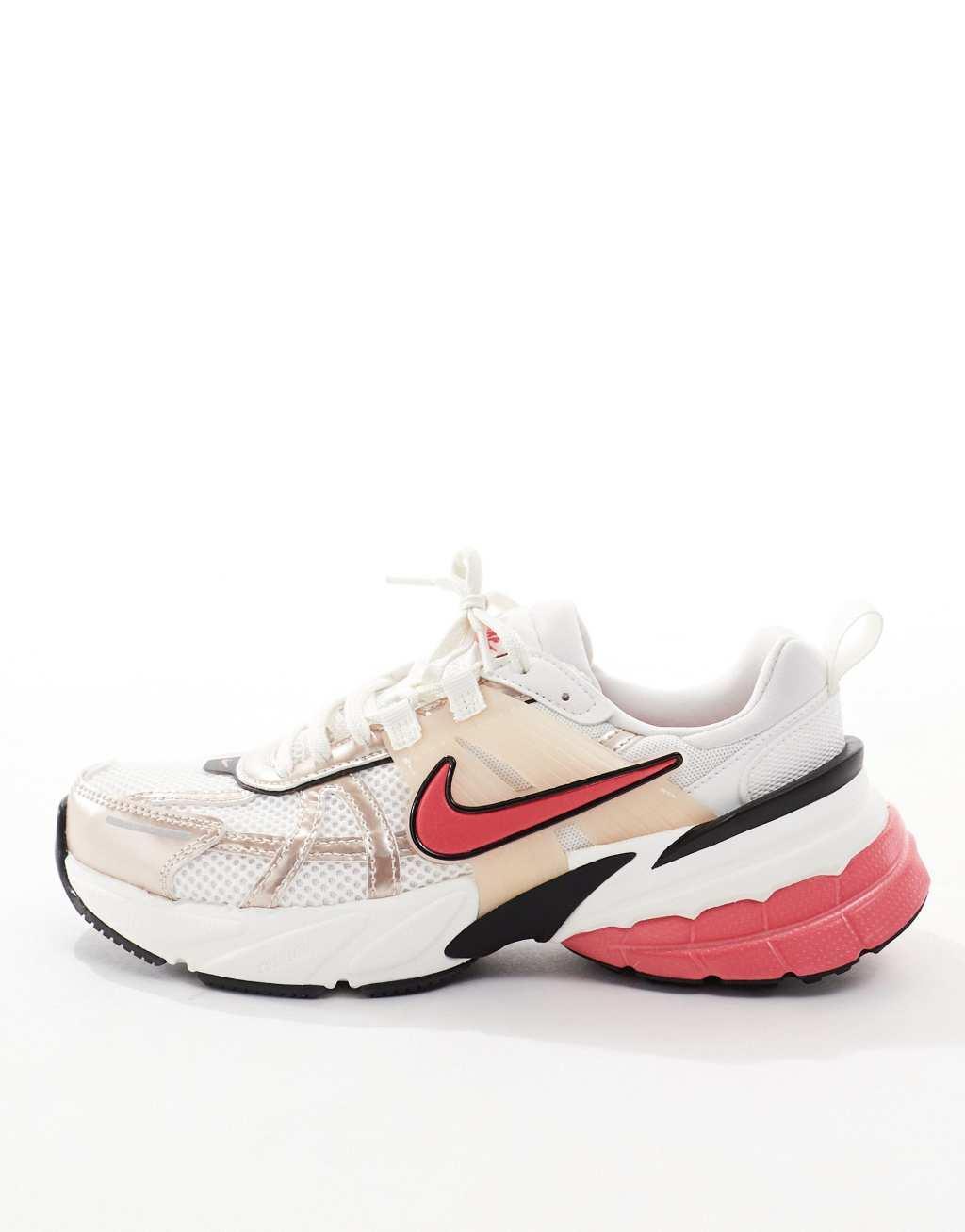 Nike V2K Run sneakers in pink and silver Product Image