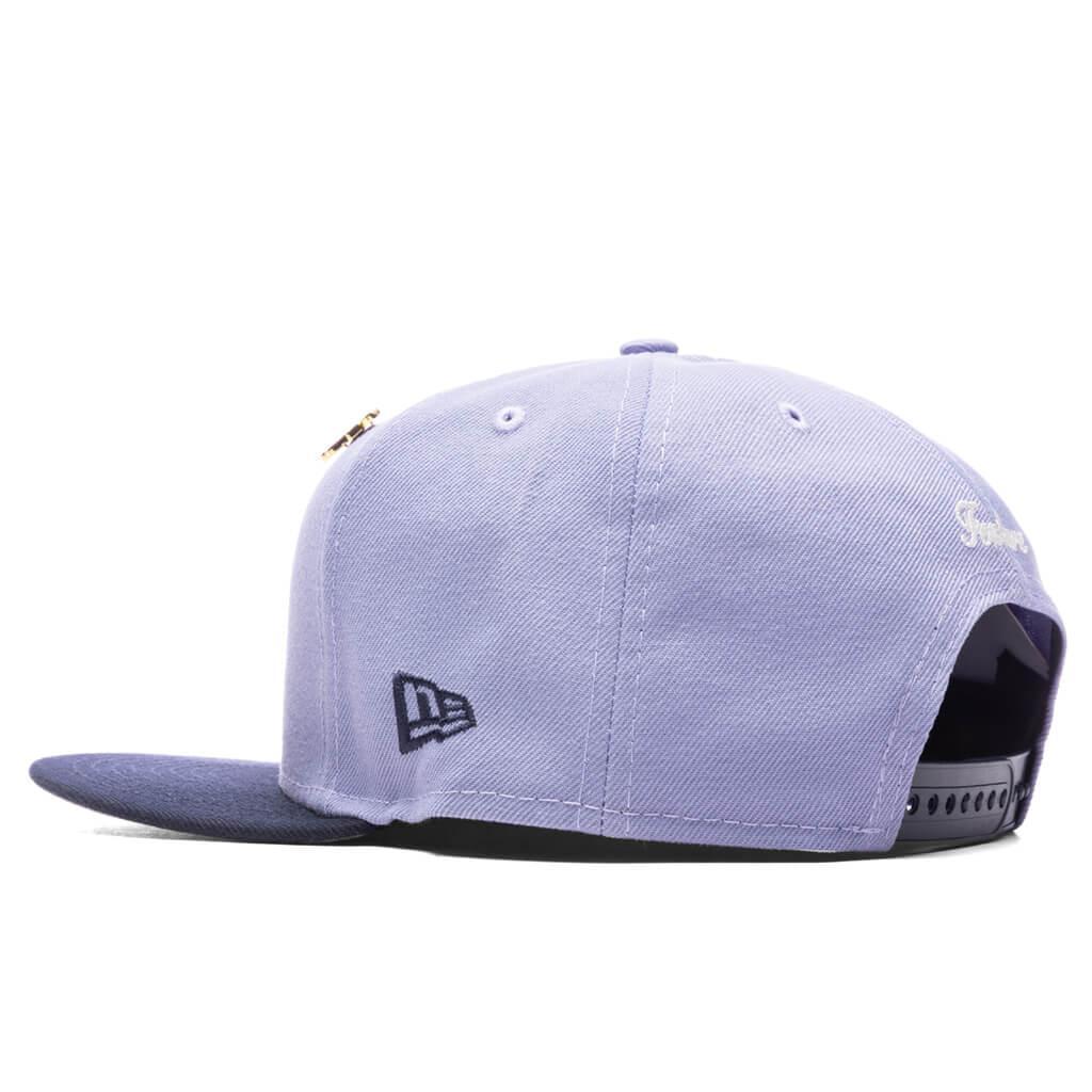 Feature x New Era Old English F Snapback Hat w/ Pin - Lavender/Night Shift Navy Male Product Image