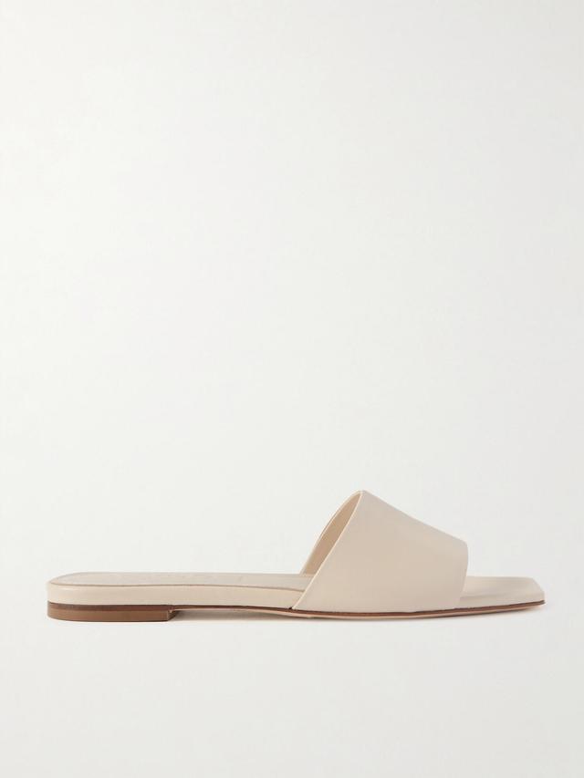 AEYDE Anna Leather Sandals In Cream Product Image