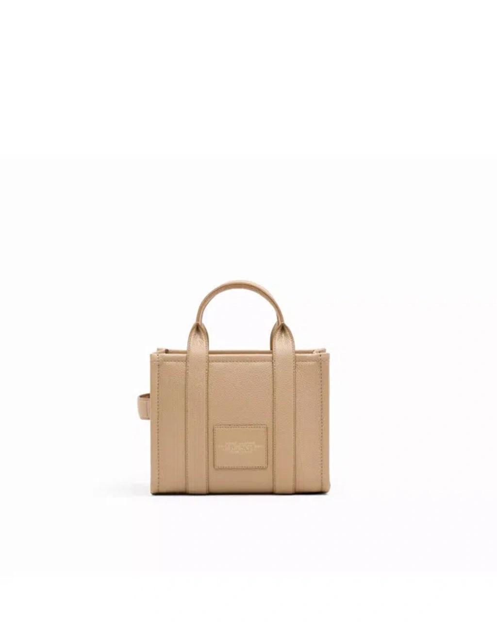 Womens Camel The Leather Small Tote Bag In Toni Neutri Product Image