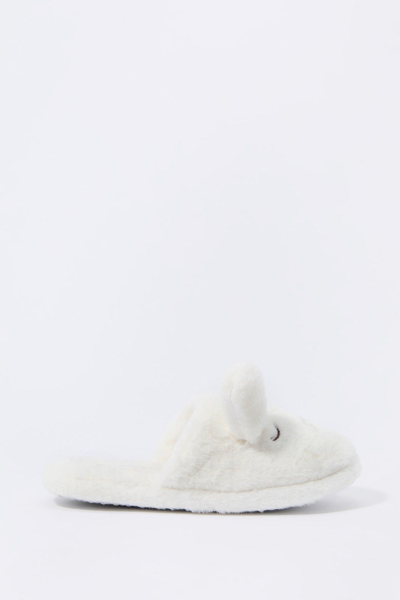 3D Bunny Faux Fur Slippers Female product image