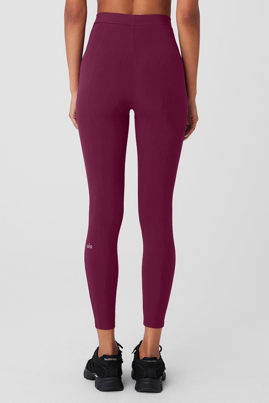 High-Waist 7/8 Run It Back Legging - Wild Berry Female Product Image