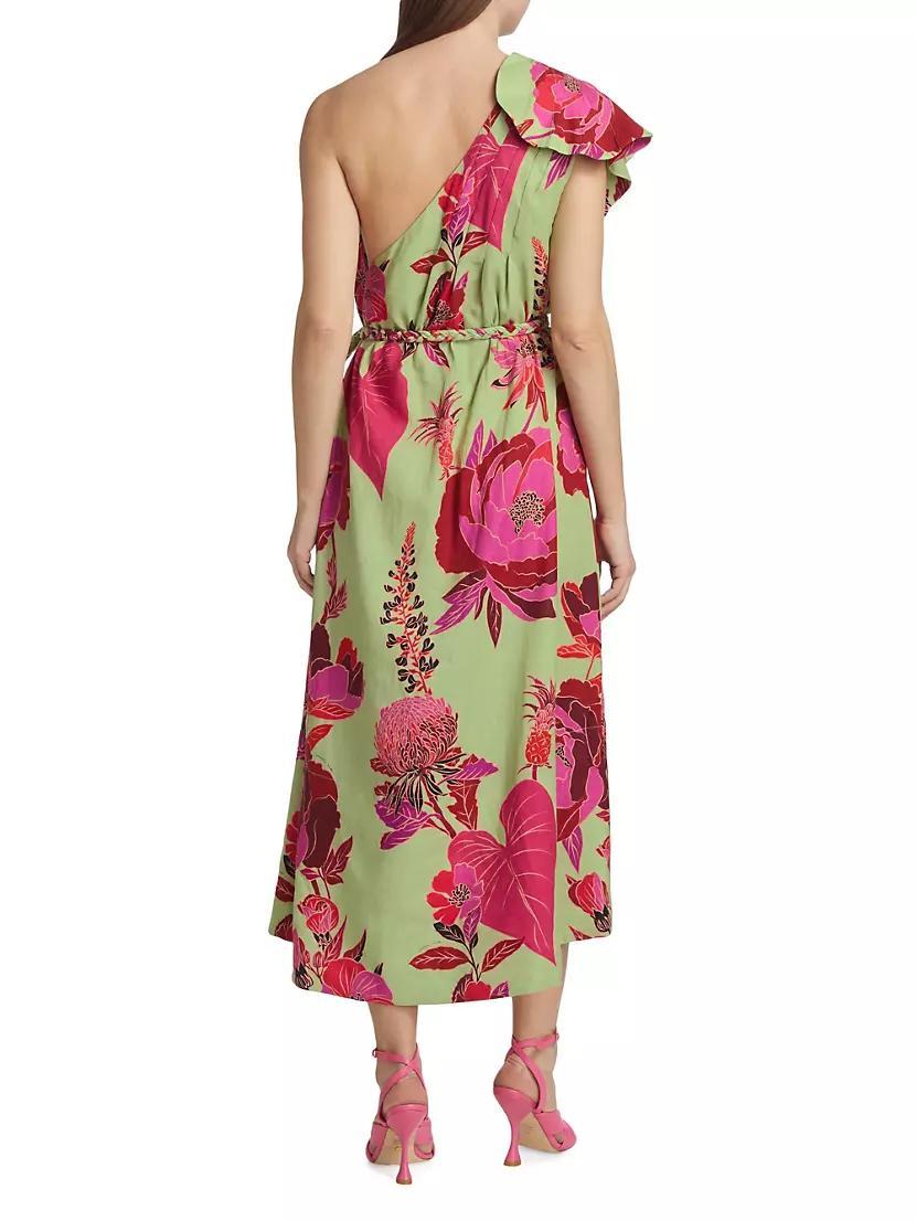 Fresh Garden One-Shoulder Midi Dress Product Image