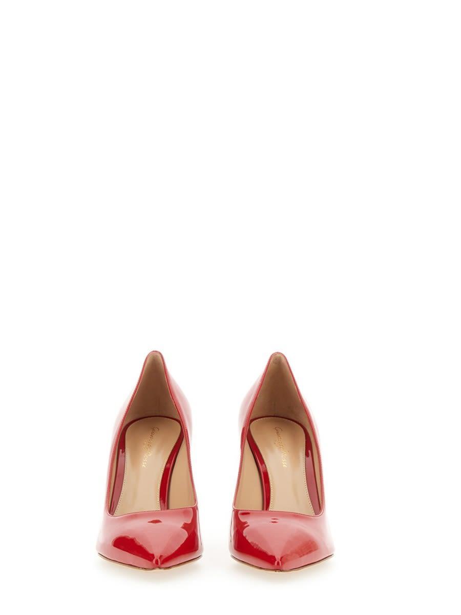 Gianvito 85 Satin Pumps In Red Product Image