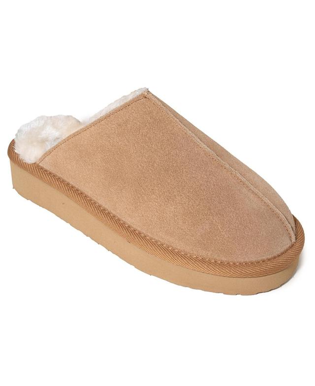 Minnetonka Womens Stefanie Suede Scuff Slippers Product Image