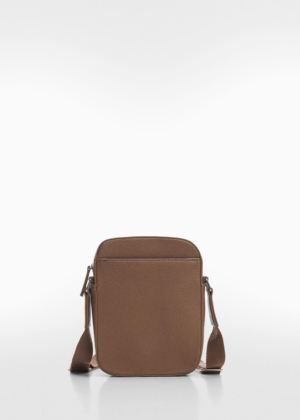 MANGO MAN - Leather-effect shoulder bag - One size - Men Product Image