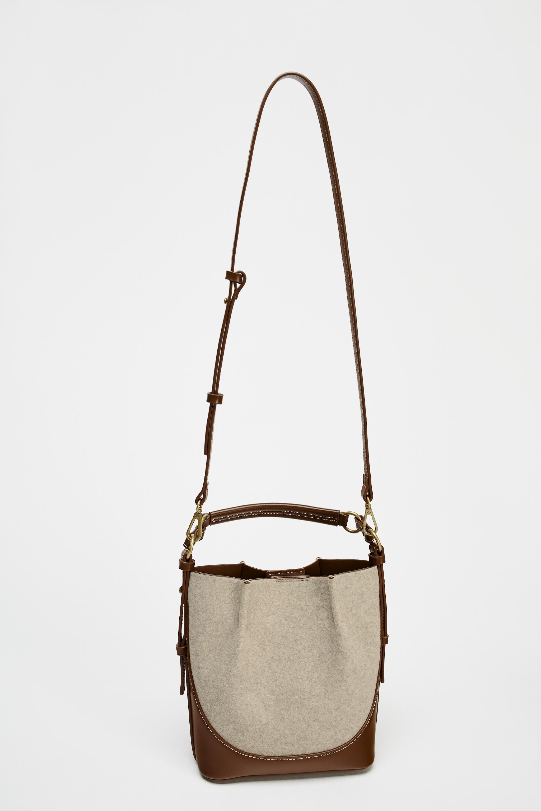 TOPSTITCHED BUCKET BAG Product Image