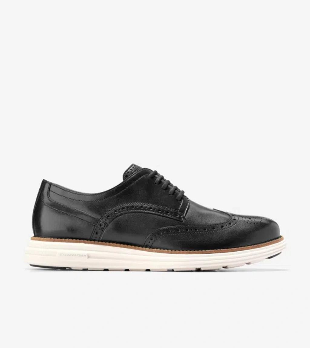 COLE HAAN Men's Øriginal Grand Remastered Wingtip Oxford Shoes - Black Size 9 Product Image