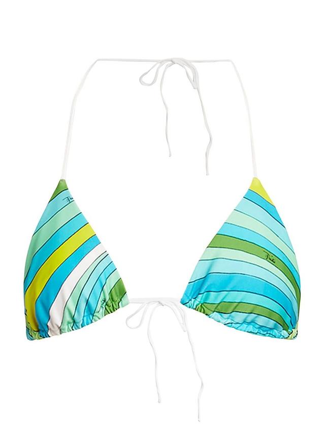 Womens Very Vivara Striped Triangle Bikini Top Product Image