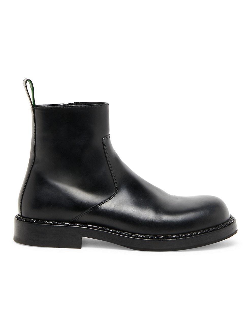 Mens Wardrobe Leather Zip-Up Ankle Boots product image