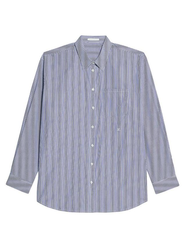 Mens Striped Cotton Relaxed-Fit Shirt Product Image