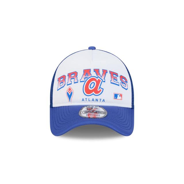 Atlanta Braves Sport Classics 9FORTY A-Frame Trucker Hat Male Product Image