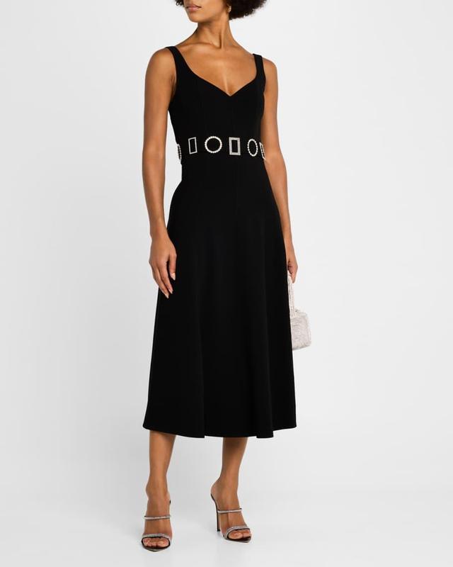 Eden Embellished A-Line Midi Dress Product Image