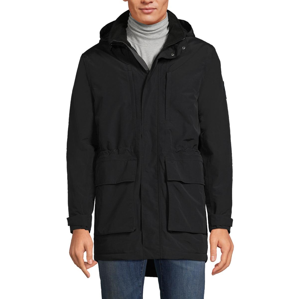 Lands End Mens Big & Tall Squall Insulated Waterproof Winter Parka Product Image