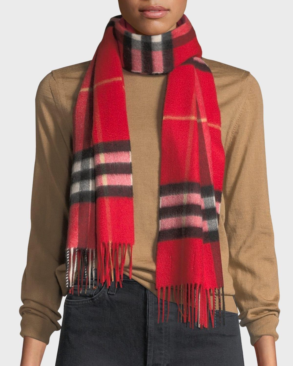 Classic Check Cashmere Scarf Product Image