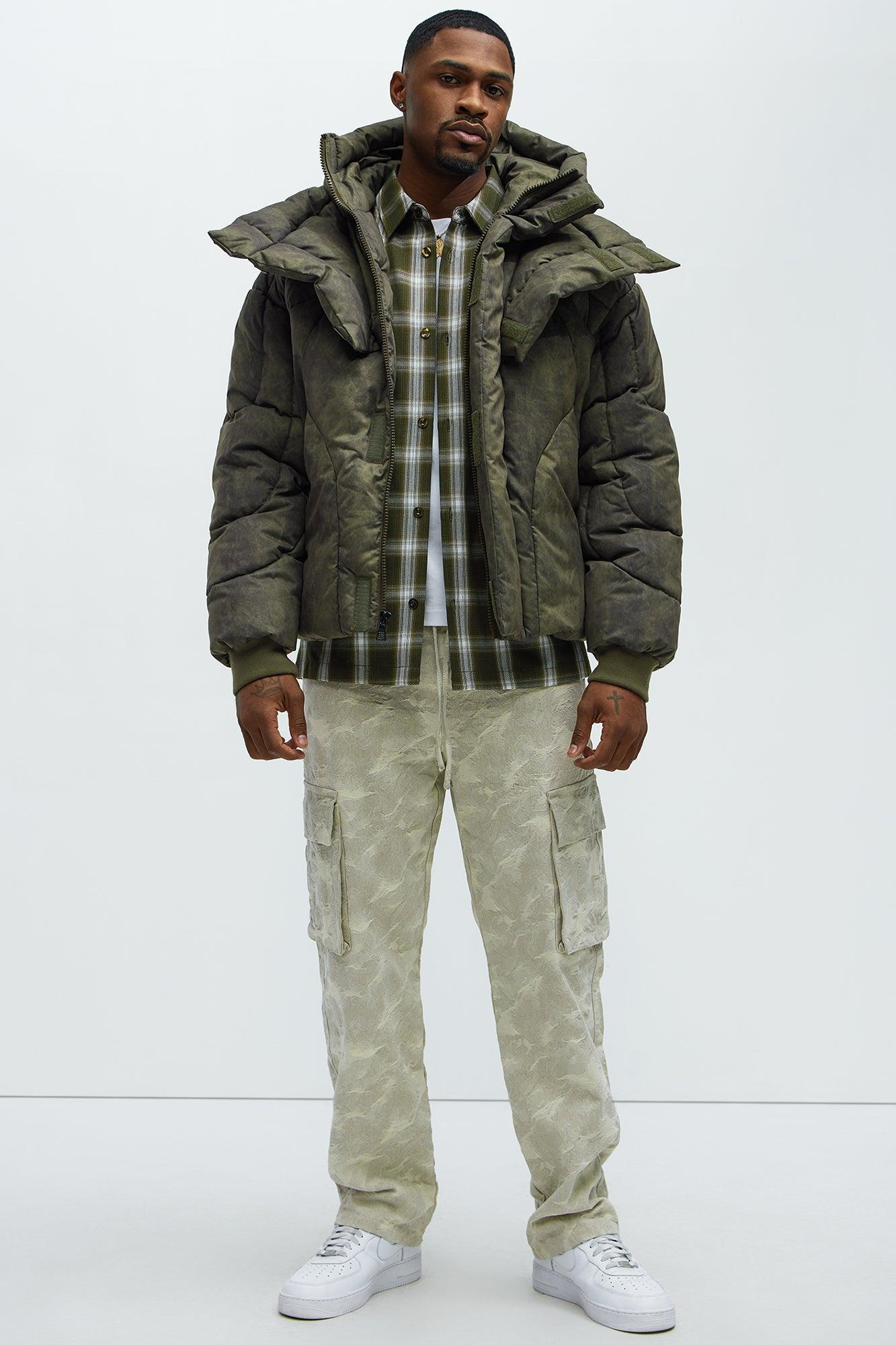 Feyd Quilted Puffer - Brown Product Image