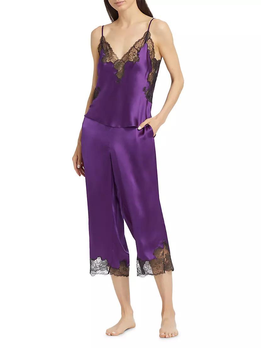 Lolita Silk & Lace Sleeveless Pajamas Product Image