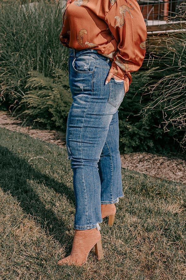 Risen The Hartlen High Waist Distressed Jean Curves Product Image