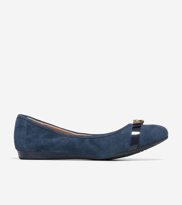 Cole Haan Womens Tova Bow Ballet Shoes - Blue Size 5 Product Image