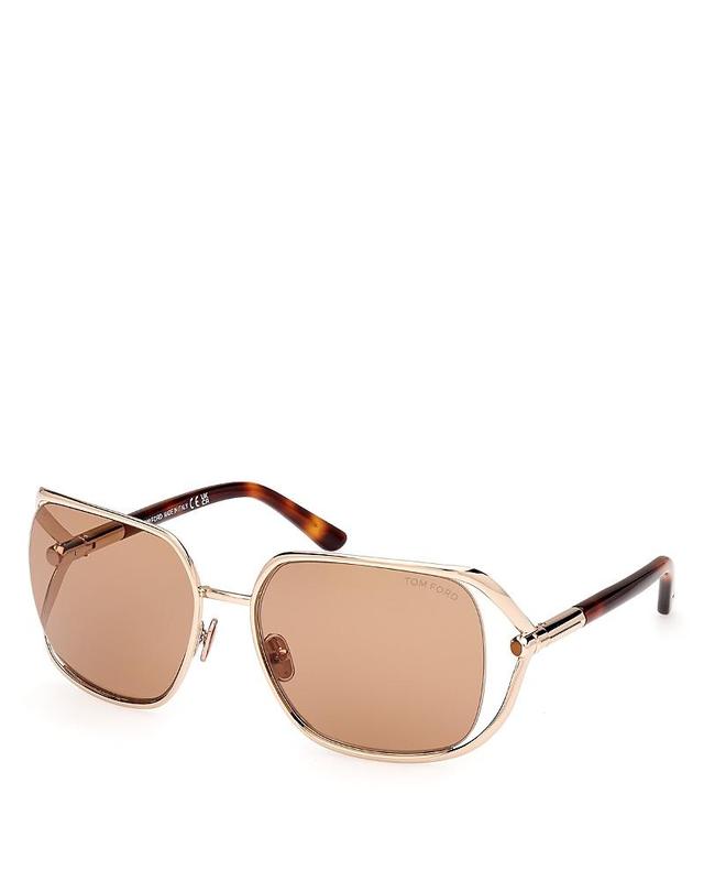 Womens Goldie 60MM Aviator Sunglasses Product Image