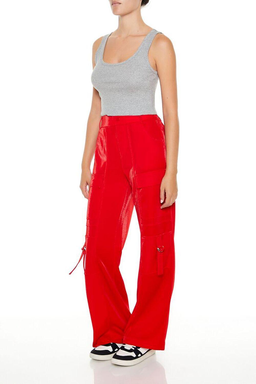 Wide-Leg Utility Cargo Pants | Forever 21 Product Image