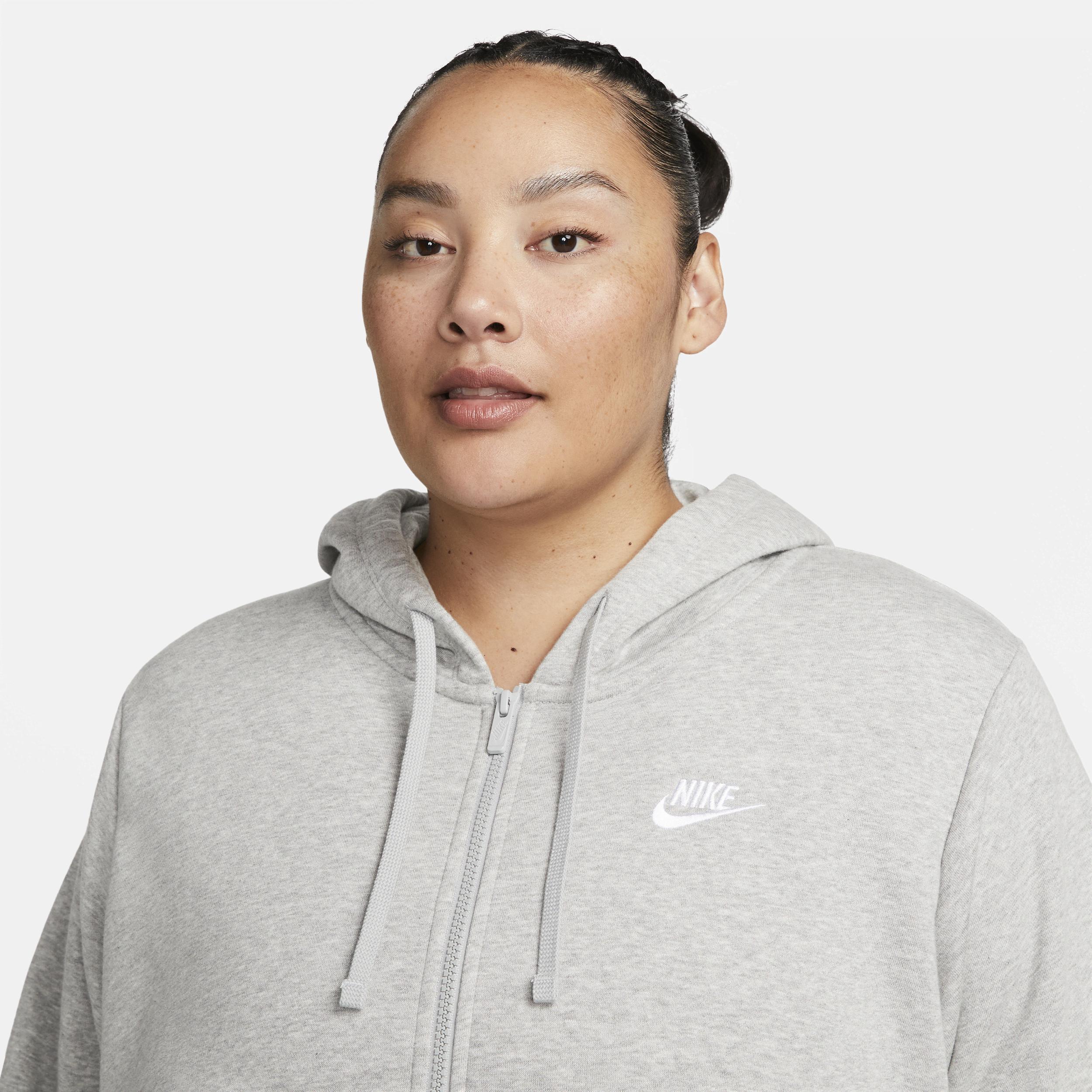 Women's Nike Sportswear Club Fleece Full-Zip Hoodie (Plus Size) Product Image